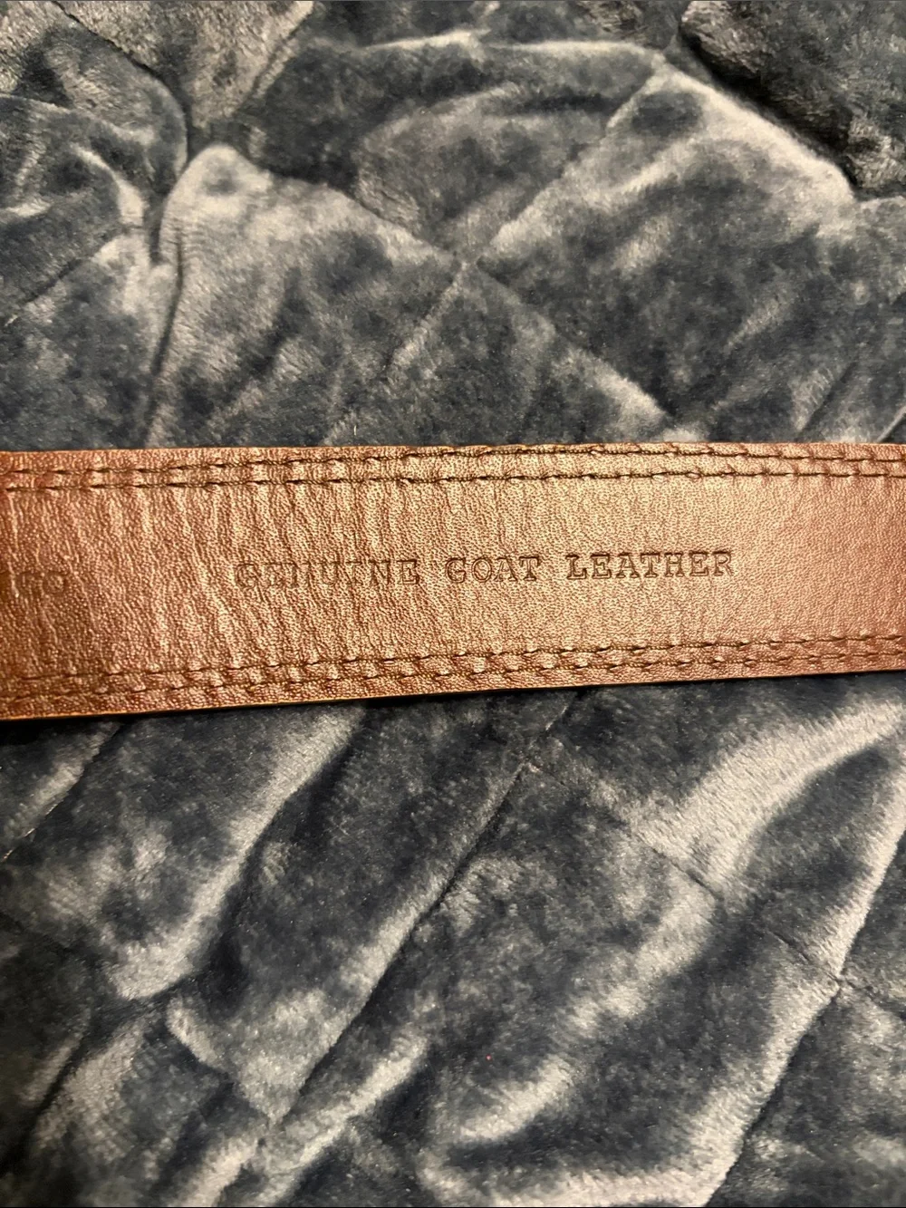 Tecovas Tan Leather Belt with Brass-Tone Buckle